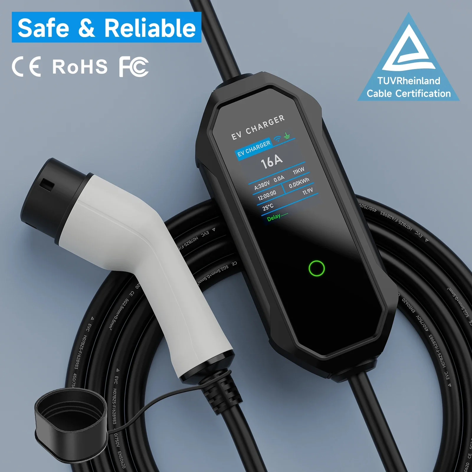 AFEEV Type 2 Portable EV Charg - Type 2 Portable Ev Charger 11Kw Cee ulasan dan harga